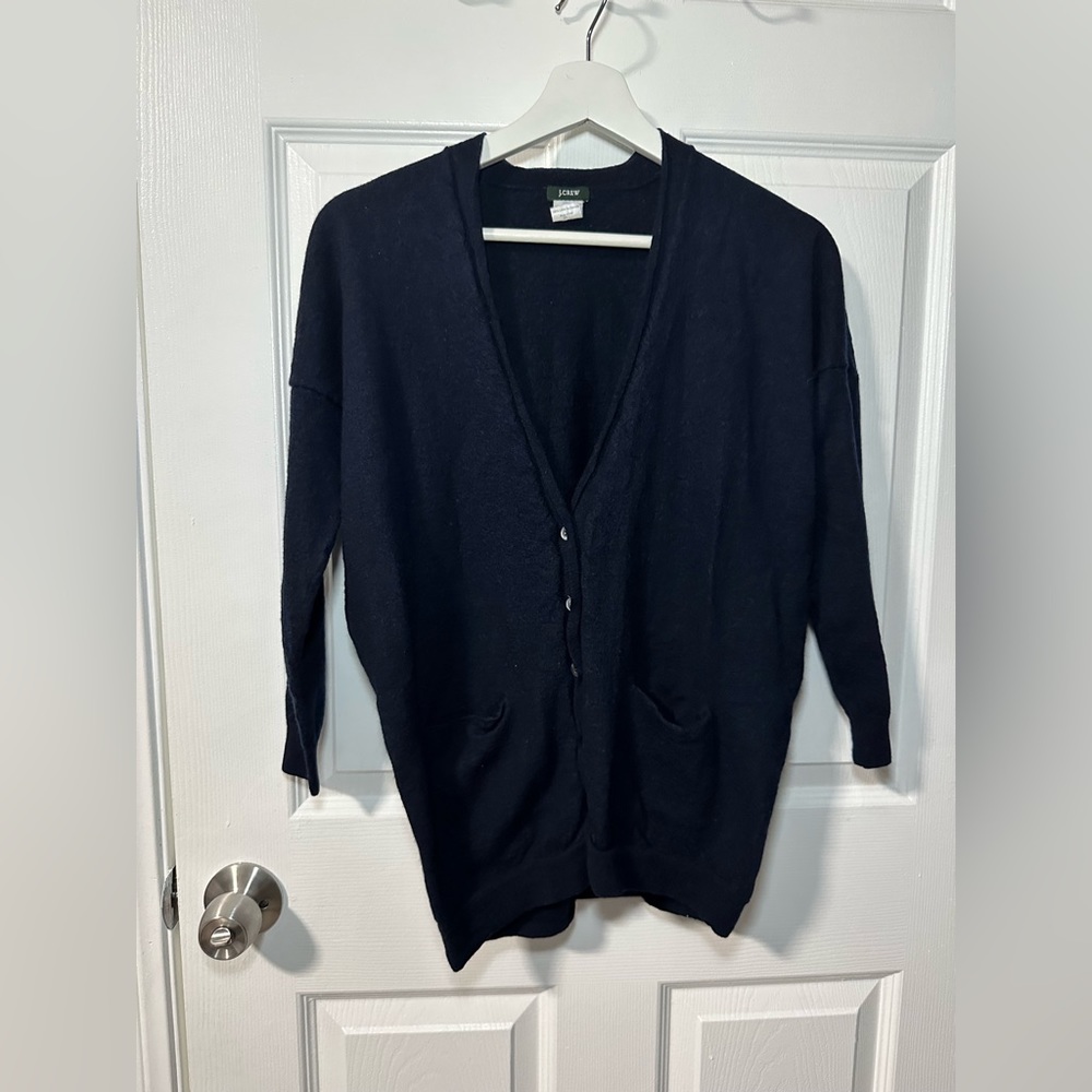 J Crew Navy cardigan